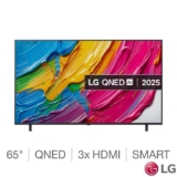 LG 65QNED80A6A 65 Inch QNED 4K Ultra HD Smart TV Free LG Xboom Grab Speaker & 5 Year Warranty (At Checkout)