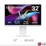 LG UltraGear 32 Inch 4K Ultra HD 144Hz IPS Smart Gaming Monitor, 32G810SA-W