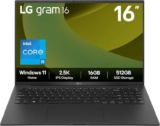 LG gram 16Z90RU – 16 Inch 2.5K IPS Ultra-Lightweight Laptop, Intel Core i5 1334U, 16GB RAM, 512GB SSD