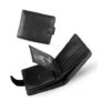 LINYYDS Leather Mens Wallet with Card Holder, Banknotes and Coin