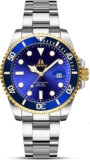LN LENQIN Mens Watches Stainless Steel Watches Men Waterproof Analog Quartz Watch Mens Wrist Watches with Date Fashion Casual Man Watch
