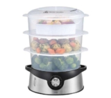 LOGIK L09SSM23 3 Tier Electric Food Steamer – Free Click & Collect