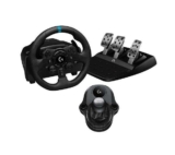 LOGITECH G923 Racing Wheel, Pedals & Driving Force Shifter – PS4, PS5 & PC, Black