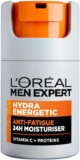 LOréal Men Expert Hydra Energetic Anti-Fatigue Moisturiser: 24hr Hydration for Mens Skin. Combats Dryness and Dark Circles. Fast-absorbing, Enriched with Vitamin C. 50ml