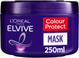 LOréal Paris Hair Mask For Brassy Blonde Hair, Elvive Colour Protect Purple Mask With Intense Pigments To Neutralise Yellow Tones In Coloured Hair, Deeply Nourishing Treatment, 250ml