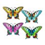 LWINGFLYER 4 Pack Metal Butterfly Outdoor Wall Decor