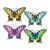 LWINGFLYER 4 Pack Metal Butterfly Outdoor Wall Decor