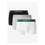 Lacoste 3 Pack Cotton Trunks – White Multi