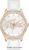 Lacoste Analogue Quartz Watch for Women VICTORIA Collection with White Leather Strap – 2000821