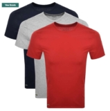 Lacoste Slim Fit 3 Pack T Shirts in Navy/Grey/Red (Size M – XXL) – w/code