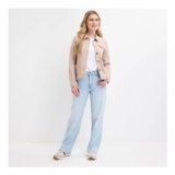 Ladies Almond Stretch Denim Jacket
