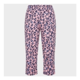 Ladies Pink Leopard Pajama Bottoms