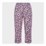 Ladies Pink Leopard Pajama Bottoms