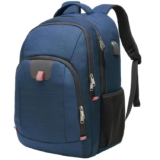 Large Anti-Theft Water Resistant Backpack With USB Charging Port – Blue
