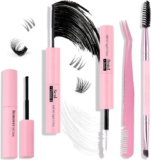 Lash Bond and Seal Kit 4pcs, Waterproof Strong Hold Cluster Lash Glue & Remover, Individual eyelashs Glue For Sensitive Eyes, Smudge & Flake-Free, Creates Long-Lasting Glam or Natural Look