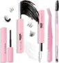 Lash Bond and Seal Kit 4pcs, Waterproof Strong Hold Cluster Lash Glue & Remover, Individual eyelashs Glue For Sensitive Eyes, Smudge & Flake-Free, Creates Long-Lasting Glam or Natural Look