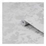 Laura Ashley Westbourne Silver Floral Smooth Wallpaper