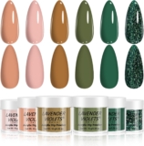 Lavender Violets 6 Colours Acrylic Dip Powder French Nail Art Manicure Large Capacity Dipping Powder Nail Powder DIY Early Green Brown JS207