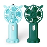 Leehui 2 Pack Mini USB Rechargeable Handheld Fans with 5 Speeds