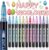 Lenski Gifts for Teenage Girls, Glitter Pens, 12 Colouring Pens Glitter Pens Outline Marker Pens, Gift s for 4-13 Year Old Art Supplies, Arts and Crafts for Kids, Metallic for Scrapbook