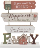 Lesser & Pavey Plaque Standing Family By Love & Affection For Home Decor Elegant Plaques For Gifts & Presents Lovely Birthday Gifts For Women & Men Decorative Accessories For Loved Ones