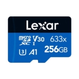 Lexar 256GB MicroSDXC Card with Adapter, 100MB/s, A1, Class 10