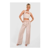Light Beige Cut out Detail Trouser