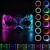 Light Up LED Glasses for Rave Party Glasses MultiColor Futuristic Mask 12 Pack Led Bracelets Glow Bracelets Bracelet f Light Up Bracelet Party Favors for Birthday Carnival Concert and Halloween
