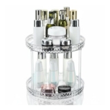 Lighterday 360 Rotating Makeup Organizer, 2-Tier White