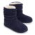 Lightning Deal- LongBay Womens Warm Slipper Boots, Memory Foam, Non-Slip, Navy
