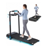 Lightning Deal with £25 Voucher-Foldable Under-Desk Walking Pad Treadmill
