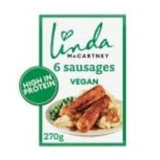 Linda McCartneys Frozen Vegan Sausages 270g
