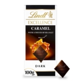 Lindt Excellence Dark Caramel Chocolate Bar with a Touch of Sea Salt – 100 g (£2.66 S&S)