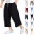 Linen Trousers Mens Summer Elasticated Waist Wide Legs Drawstring with Pockets Trousers Loose Fit Lightweight Mens Linen Pants Casual Workout Running Jogging