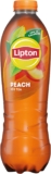 Lipton Peach Bottled Ice Tea 1.25 L, low calorie soft drink, 100% black tea extract
