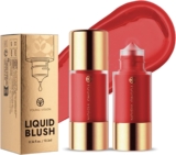 Liquid Blush Cream Face Blush – Soft Velvet Silk Texture, Long-lasing, Buildable and Blendable, Moisturizing Face Liquid Blush Stick for Cheek (07, 37g)