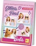 Lisciani – BARBIE Glitter Sketchbook – Glossy Colouring Book 32 Pages – Creative Activity for Girls from 4 Years – Develops Fine Motor Skills, Imagination and Concentration – Screen-Free