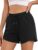 Litherday Womens Running Shorts Gym Cotton Sweat Jogging Sports Workout thletic Lounge Hiking High Waist with Pockets