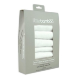 Little Bamboo Muslin Baby Washcloths, Pack of 6