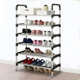Living and Home 6-Tier Stackable Shoe Rack Organizer