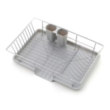 Living and Home Dish Drainer Drying Rack with Removable Drip Tray
