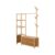 Livingandhome 101cm Multi-Functional Wooden Coat Rack with Storage Drawers