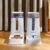 Livingandhome 2Pcs Automatic Pet Feeder And Water Dispenser Set