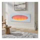Livingandhome 42inch Freestanding and Wall-Mounted Electric Fireplace