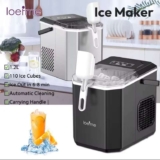 Loefme Desktop Fully Automatic Bullet Shaped Ice Maker 12kg/24h Fast Ice Making with code – CONENTOOL Shop Store