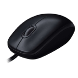 Logitech M100 Wired USB Mouse, 3-Buttons,1000 DPI Optical Tracking, Ambidextrous, Compatible with PC, Mac, Laptop – Black