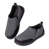 LongBay Mens Jersey Memory Foam Slippers