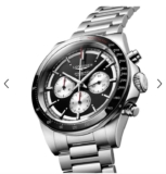 Longines Conquest Chronograph 42mm Mens Watch Black