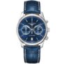 Longines Master Collection Mens 40mm Blue Automatic Chronograph Strap Watch -Model: L26294920
