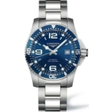 Longines Mens HYDROCONQUEST 41mm Blue Dial Automatic Watch – L37424966 – 5 Year Manufacturers Warranty